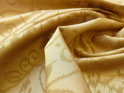 Lee Jofa Shangri-la Damask "bronze" Gold Paisley Wool and Silk Historical Design Reversible MSRP USD 216