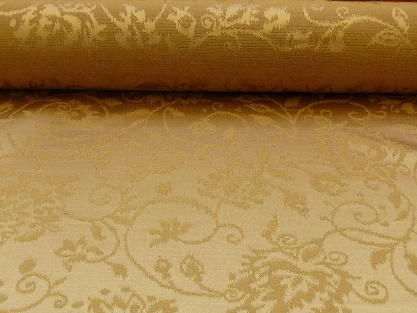 Lee Jofa Shangri-la Damask "bronze" Gold Paisley Wool and Silk Historical Design Reversible MSRP USD 216