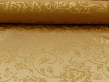 Lee Jofa Shangri-la Damask "bronze" Gold Paisley Wool and Silk Historical Design Reversible MSRP USD 216