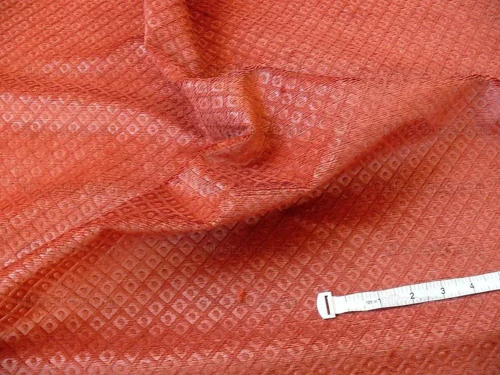 1y+ Lee Jofa Viroflay Gaufra Velvet "indian Red" Burnt Burgundy