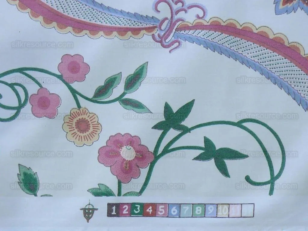 Bty Lee Jofa Oriental Dream Chinoisery Print Birds Grapes Lotus