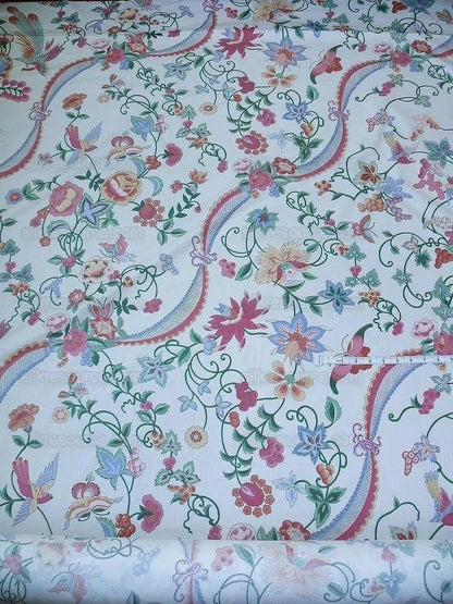 Bty Lee Jofa Oriental Dream Chinoisery Print Birds Grapes Lotus