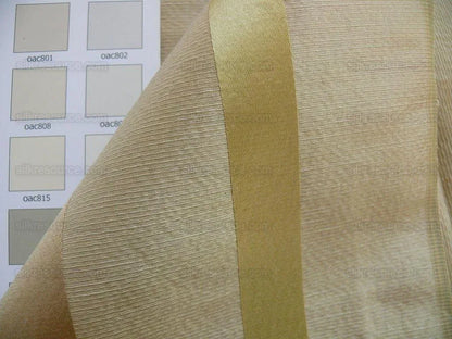 By Yard Kravet Mandalay Stripe Gem Linen &amp; Silk Green Gold Beige MSRP 200+/Y