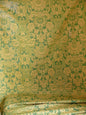 BTY LEE JOFA CROOME DAMASK LINEN PRINT EMERALD GREEN MSRP$156/Y