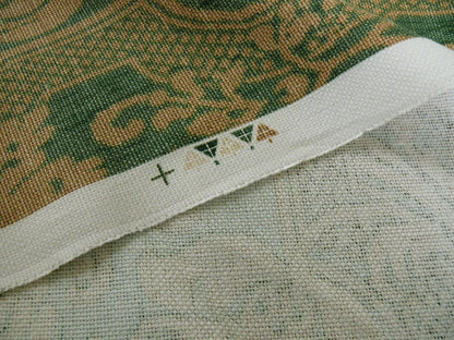 Bty Lee Jofa Croome Damask Linen Print Emerald Green MSRP USD 156/Y