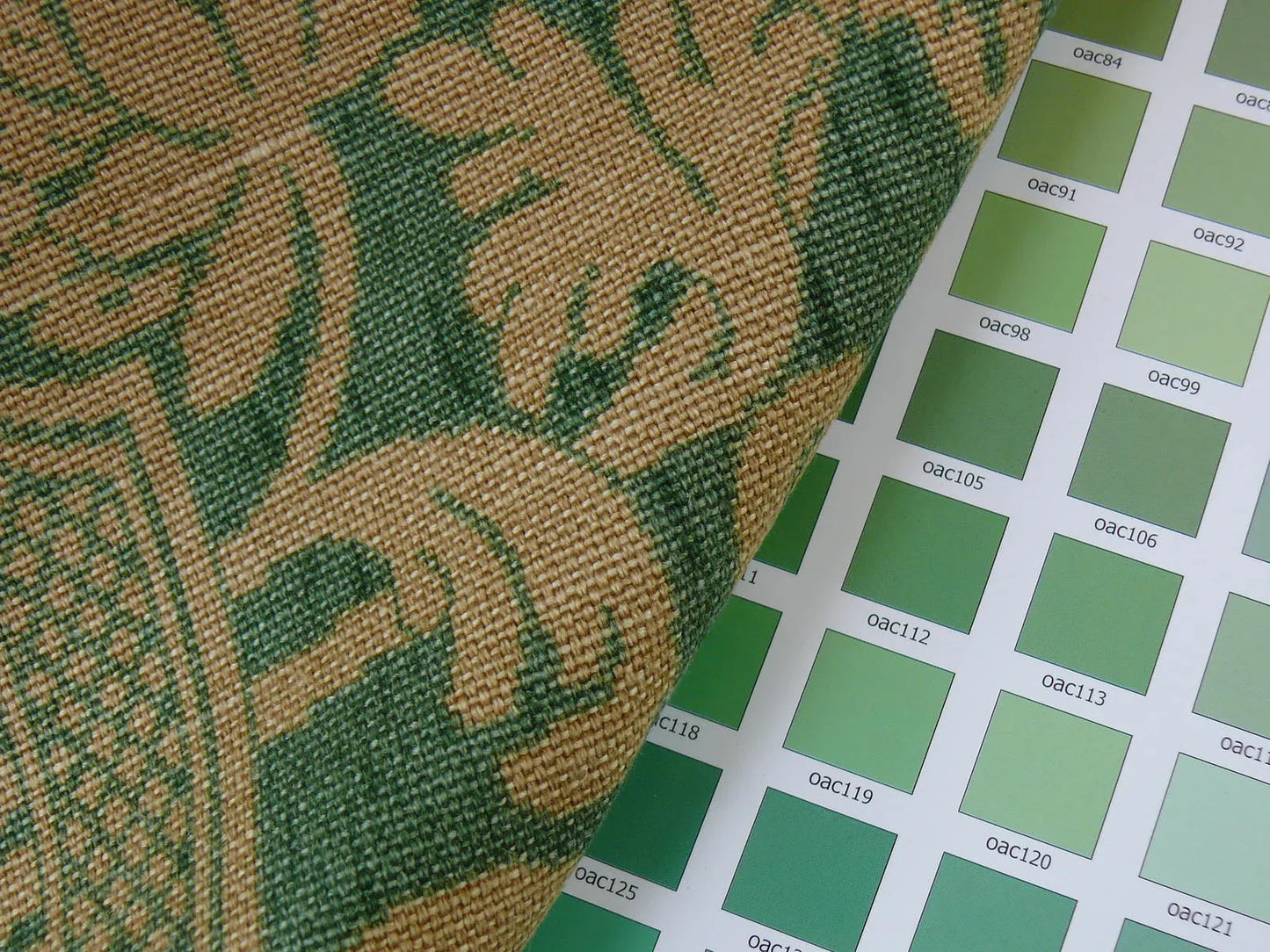 Bty Lee Jofa Croome Damask Linen Print Emerald Green MSRP USD 156/Y