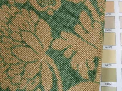 Bty Lee Jofa Croome Damask Linen Print Emerald Green MSRP USD 156/Y