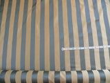 LEE JOFA TOSCA STRIPE "SILVER" CHARCOAL GREY & SAND SATIN RP216Y