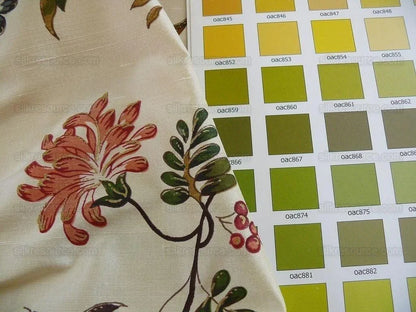 Lee Jofa Calimere Silk Print "ivory" Jasmine Ivory Off White