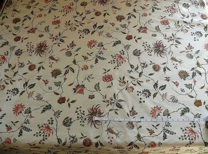 Lee Jofa Calimere Silk Print "ivory" Jasmine Ivory Off White