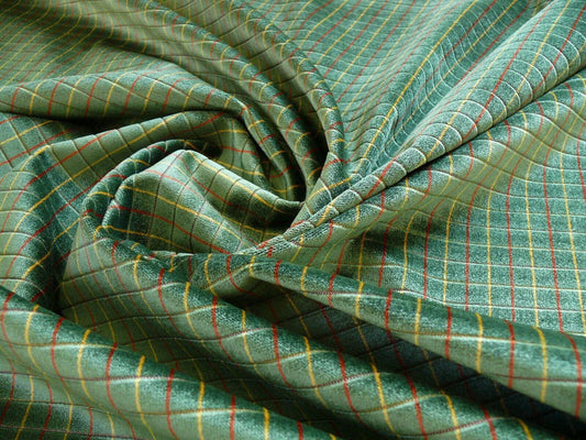 LEE JOFA FIGARO VELVET CHECK FOREST GREEN CHECK fr ITALY BTY MSR