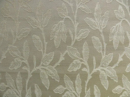 8.75Y LEE JOFA GRACEFIELD DAMASK "LINEN" TAUPE GREY FOLIAGE VINE