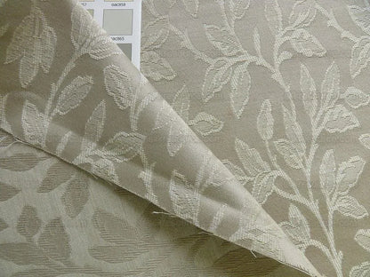 By yard Lee Jofa Gracefield Damask "LINEN" Taupe Grey Foliage Vine Art Nouveau from France MSRP 156/Y