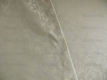 By yard Lee Jofa Gracefield Damask "LINEN" Taupe Grey Foliage Vine Art Nouveau from France MSRP 156/Y