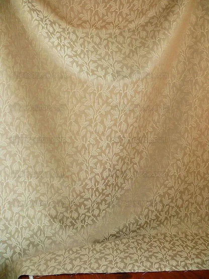 By yard Lee Jofa Gracefield Damask "LINEN" Taupe Grey Foliage Vine Art Nouveau from France MSRP 156/Y
