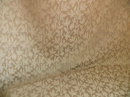 By yard Lee Jofa Gracefield Damask "LINEN" Taupe Grey Foliage Vine Art Nouveau from France MSRP 156/Y