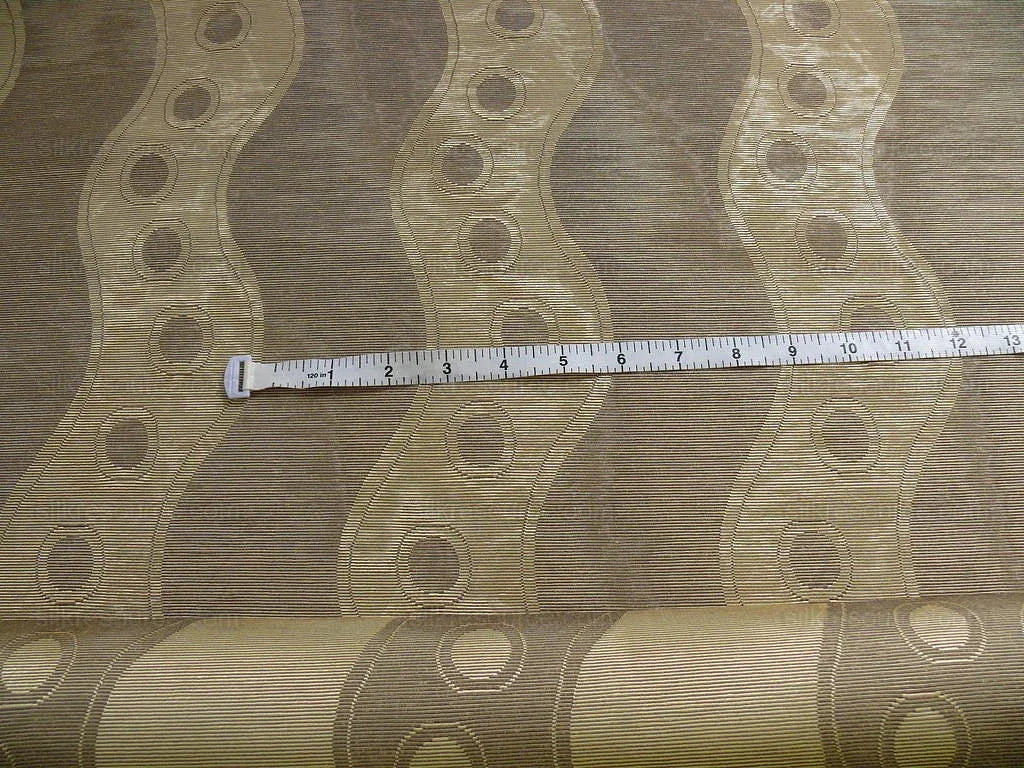 Lee Jofa Tivoli Moire River Curvy Stripe "taupe" Grey Silver