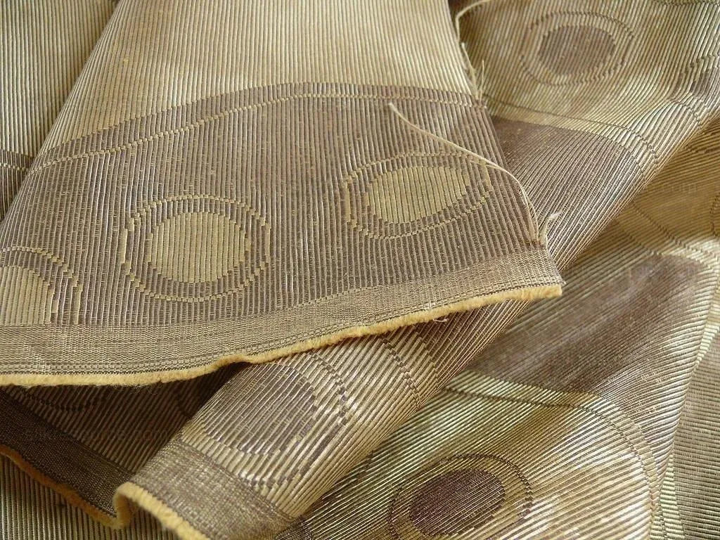 Lee Jofa Tivoli Moire River Curvy Stripe "taupe" Grey Silver