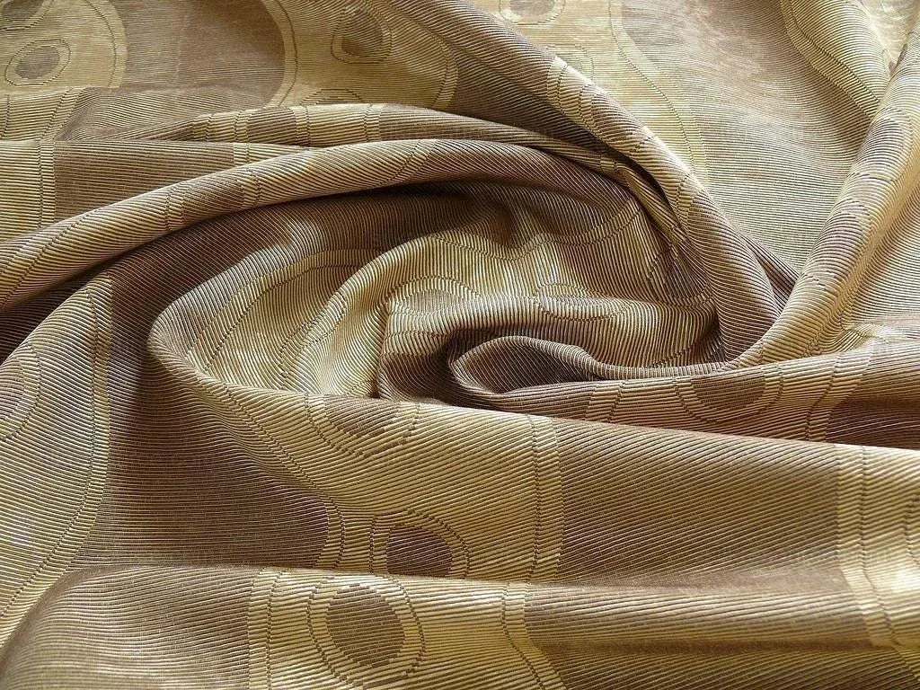 Lee Jofa Tivoli Moire River Curvy Stripe "taupe" Grey Silver