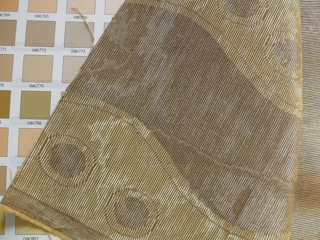 Lee Jofa Tivoli Moire River Curvy Stripe "taupe" Grey Silver