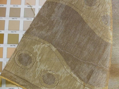 Lee Jofa Tivoli Moire River Curvy Stripe "taupe" Grey Silver