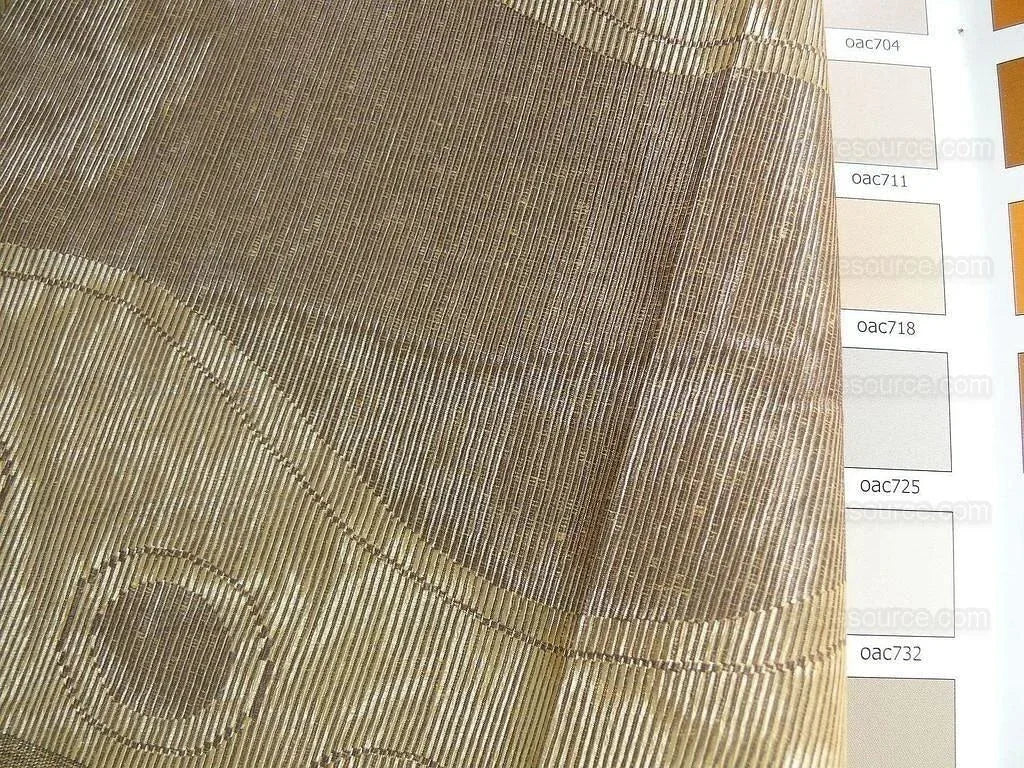 Lee Jofa Tivoli Moire River Curvy Stripe "taupe" Grey Silver