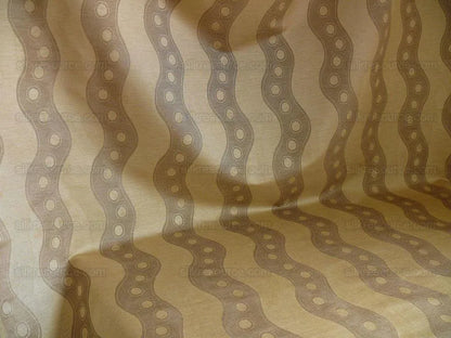 Lee Jofa Tivoli Moire River Curvy Stripe "taupe" Grey Silver