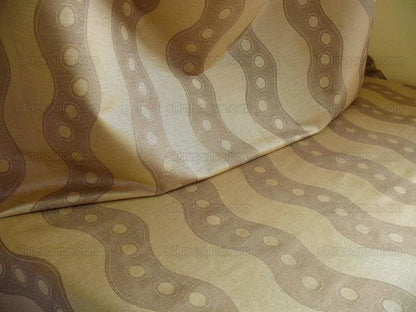 Lee Jofa Tivoli Moire River Curvy Stripe "taupe" Grey Silver