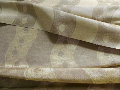 Lee Jofa Tivoli Moire River Curvy Stripe "taupe" Grey Silver