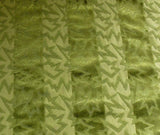 3 YD LEE JOFA CALYPSO VELVET OLIVE GREEN JAZZY CUT VELVET RP296Y