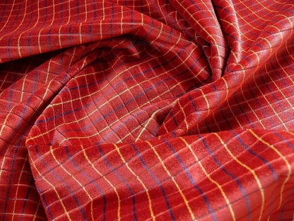 By Yd Lee Jofa Figaro Velvet Check Crimson Red Check Fr Italy