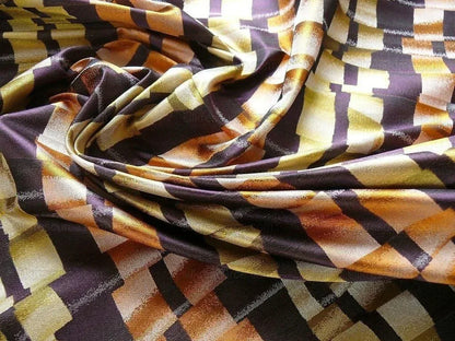 Lee Jofa Le Cirque Weave "grape" Purple Orange Tromp D'oeil Silk Jacquard Fake Ribbon MSRP USD 290/Yard