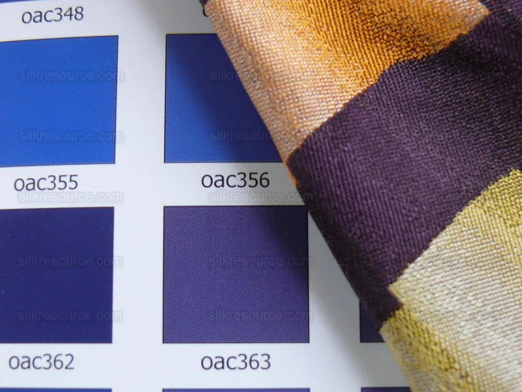 Lee Jofa Le Cirque Weave "grape" Purple Orange Tromp D'oeil Silk Jacquard Fake Ribbon MSRP USD 290/Yard