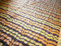 LEE JOFA LE CIRQUE WEAVE "GRAPE" PURPLE ORANGE TROMP D'OEIL SILK