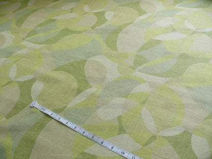 Lee Jofa Dunlap Linen Print Bubbles! "moss" Spring Green Celery Apple Green Modern Art MSRP USD 176/yard