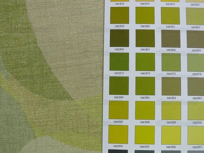 Lee Jofa Dunlap Linen Print Bubbles! "moss" Spring Green Celery Apple Green Modern Art MSRP USD 176/yard