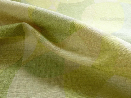 Lee Jofa Dunlap Linen Print Bubbles! "moss" Spring Green Celery Apple Green Modern Art MSRP USD 176/yard