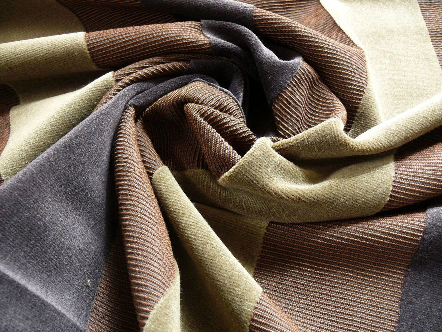 By yard Lee Jofa Lucerta Velvet "espresso" Deep Brown Charcoal Black MSRP USD196/y