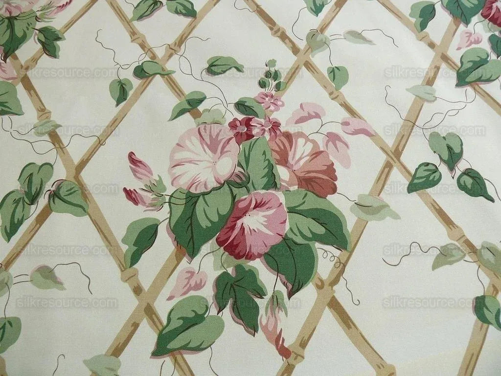 8y Brunschwig &amp; Fils Collette's Garden Print Pink Blush MSRP USD 212