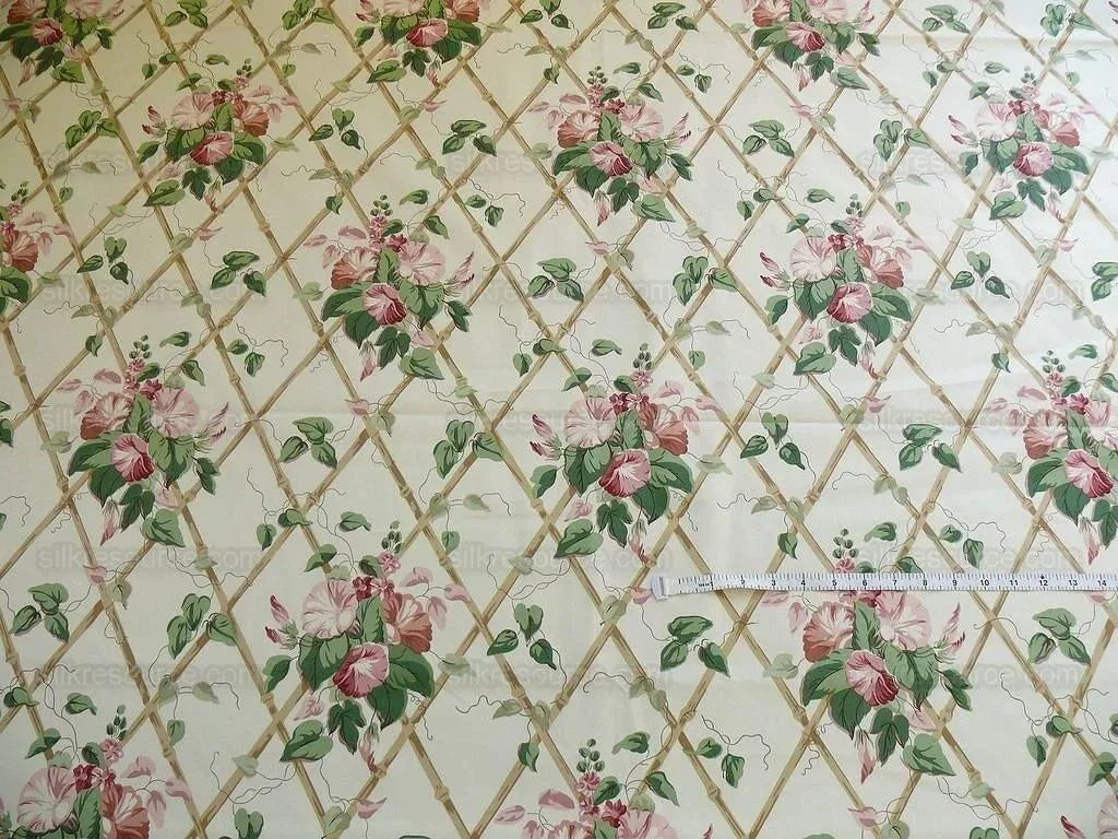 8y Brunschwig &amp; Fils Collette's Garden Print Pink Blush MSRP USD 212