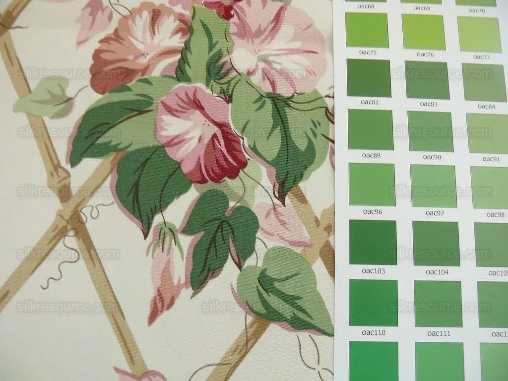 8y Brunschwig &amp; Fils Collette's Garden Print Pink Blush MSRP USD 212