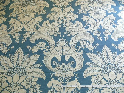 6y Brunschwig & Fils Gaston Y Daniella Tebas Lapis Blue Damask Floral