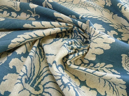 6y Brunschwig & Fils Gaston Y Daniella Tebas Lapis Blue Damask Floral
