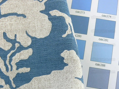 6y Brunschwig & Fils Gaston Y Daniella Tebas Lapis Blue Damask Floral