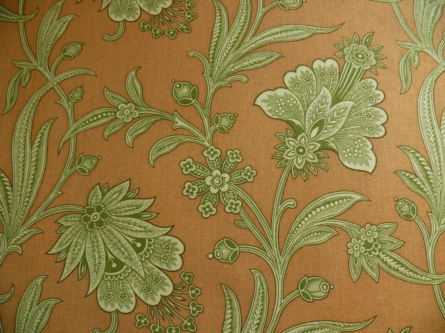 11.75Y COWTAN & TOUT RUE JACOB JACOBEAN FLOWER PRINT TERRI COTTA