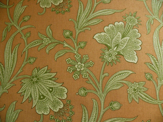 11.75Y COWTAN & TOUT RUE JACOB JACOBEAN FLOWER PRINT TERRI COTTA