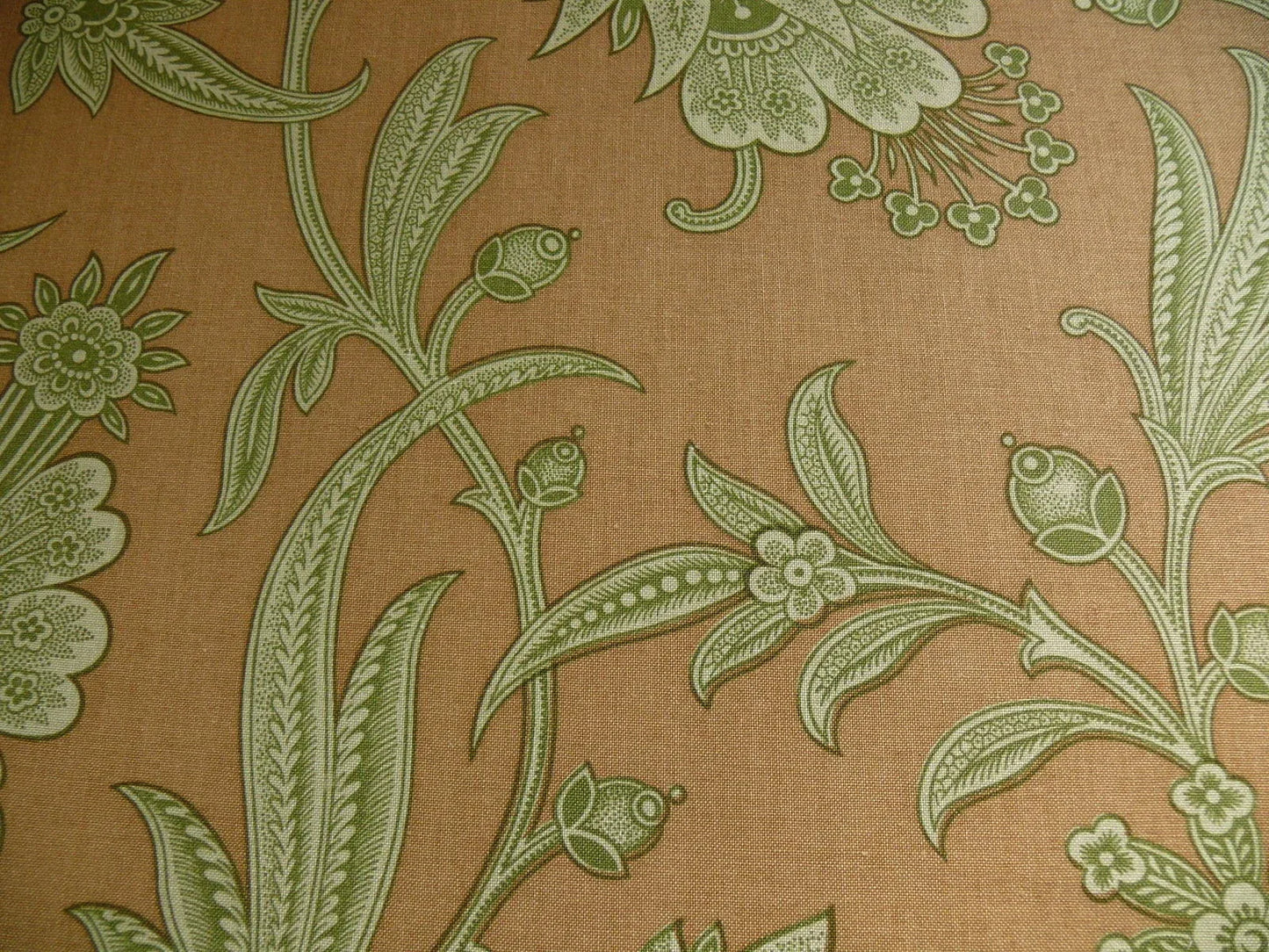 11.75y Cowtan &amp; Tout Rue Jacob Jacobean Flower Print Terri Cotta