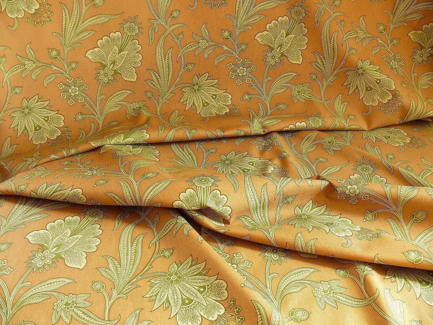 11.75y Cowtan &amp; Tout Rue Jacob Jacobean Flower Print Terri Cotta