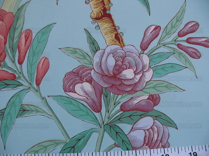 Brunschwig & Fils Bamboo Grove Tea Paper Chinoserie Bird Double Roll MSRP USD 676/roll