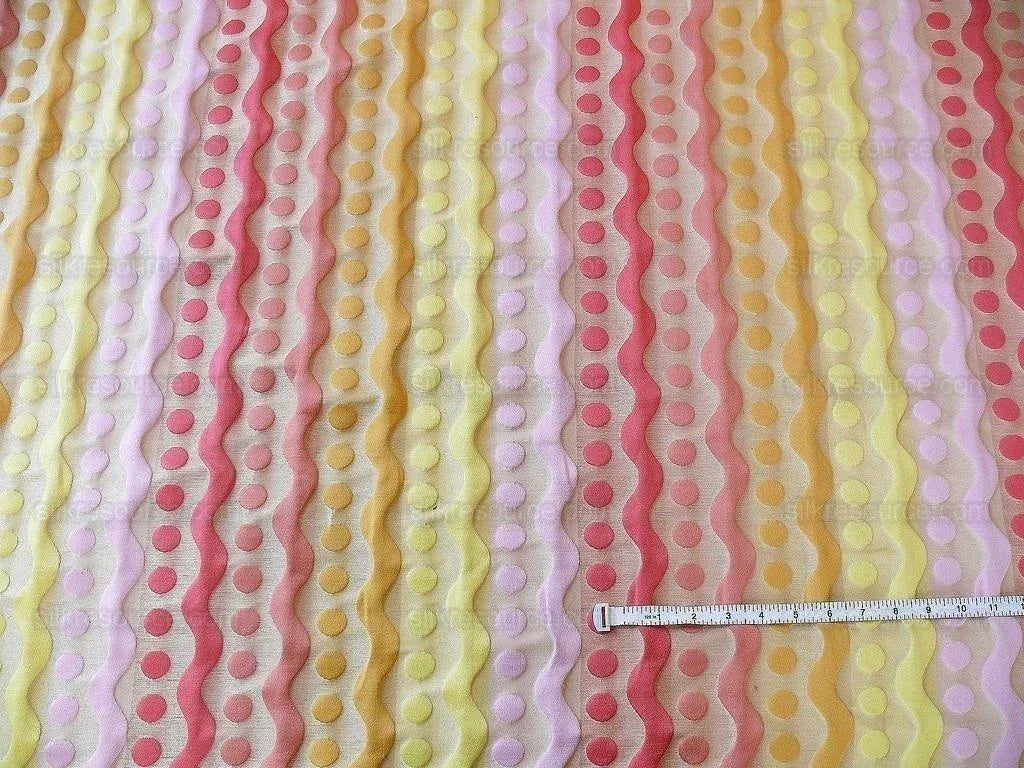 Kravet French Chic! "seeing Spots" Curvy Stripe Light Yellow Lil